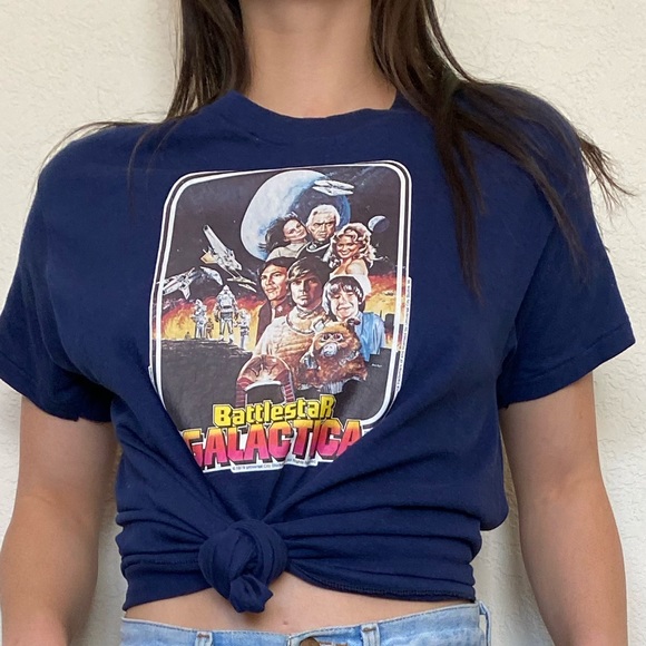 Vintage Tops - Vintage 1970’s Battlestar Galactica T-shirt